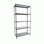 PROREGAL Étagère pour charges lourdes METAL SHARK | HxLxP 180x90x30cm | Charge du compartiment 180kg | Anthracite galvanisé - gris métal PR_RS3-20 PROREGAL Étagère pour charges lourdes METAL SHARK | HxLxP 180x90x30cm | Charge du compartiment 180kg | Anthracite galvanisé - gris métal PR_RS3-20