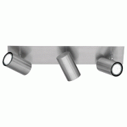 Spot plafond, 3xGU10, max. 35W, nickel mat - Trio - Marley - argenté métal 4017807231373