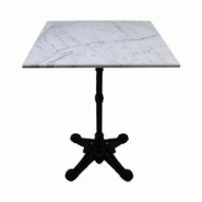 Stamp Reverdy table Retro 4b plateau marbre blanc 60x60 - multicolore multi-matériau 3661365004576 Stamp Reverdy table Retro 4b plateau marbre blanc 60x60 - multicolore multi-matériau 3661365004576