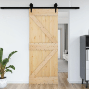 Vidaxl porte narvik 95x210 cm bois massif de pin 154429