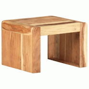 VidaXL Table d'appoint 43x40x30 cm Bois d'acacia massif Modèle Orion Ligne - 323588XL