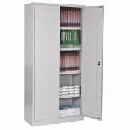 Armoire métallique portes battantes, h195xl92xp42cm