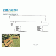 Banc Forestier avec dossier Made In Landes Banc Forestier avec dossier Made In Landes