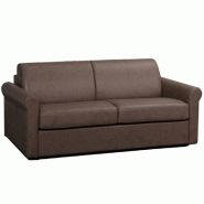 CANAPÉ LIT 3 PLACES ROMANTICO CONVERTIBLE EXPRESS 140*197*16CM POLYURÉTHANE TAUPE