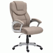 CLP Fauteuil de bureau XL Texas tissu Taupe - gris textile 1921064124 CLP Fauteuil de bureau XL Texas tissu Taupe - gris textile 1921064124