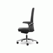 Fauteuil de Direction cuir KO1 haut dossier - Sokoa - cuir noir