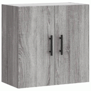 Helloshop26 - Armoire murale sonoma gris 60 x 31 x 60 cm espace de rangement mural pratique design moderne en bois d'ingénierie gris 02_0048825 - gri