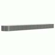 Helloshop26 - Jardinière bac lit surélevé plantes fleurs terrasse jardin de jardin acier enduit de poudre 512 x 80 x 36 cm gris 02_0039668 - 300021 Helloshop26 - Jardinière bac lit surélevé plantes fleurs terrasse jardin de jardin acier enduit de poudre 512 x 80 x 36 cm gris 02_0039668 - 300021