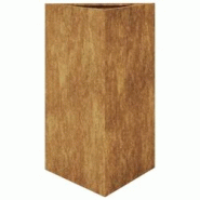 Helloshop26 - Jardinière bac lit surélevé plantes fleurs terrasse jardin triangulaire 50 x 43 x 75 cm acier corten marron 02_0038817 - 3000217923816 Helloshop26 - Jardinière bac lit surélevé plantes fleurs terrasse jardin triangulaire 50 x 43 x 75 cm acier corten marron 02_0038817 - 3000217923816