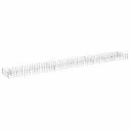 Helloshop26 - Jardinière lit surélevé plantes fleurs jardinà gabion acier galvanisé 270 x 30 x 10 cm 02_0001286 - 3000076561532