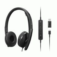 Lenovo 4XD1M45627 casque Avec fil Arceau USB Type-C Noir