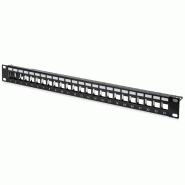 Panneau de brassage modulaire DIGITUS, 24 ports, noir - DN-91411