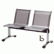 Poutre d'accueil Design en métal Quad. - 2 places