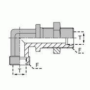 Raccords à bague - Passe cloison - CMCL 06S NE - Tube 6.0mm - Filetage 14X150 - Avec contre écrou_0
