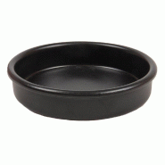 Ramequin en terre cuite noir 220ml Ø12x2,6cm par 44