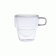 Set de 6 tasses à café 10 cl Sao double paroi en verre borosilicate - Transparent Rond Verre Table Passion 8.7x cm - transparent verre 3106233820075 Set de 6 tasses à café 10 cl Sao double paroi en verre borosilicate - Transparent Rond Verre Table Passion 8.7x cm - transparent verre 3106233820075