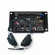 Table de mixage sono dj BM SONIC bms-21usb-bt 4 voies/7 canaux, usb bluetooth, 1 phono/line, 1 phono/usb, 1 cd, micros - casque - 3666638039873