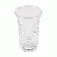 Verre à shot réutilisable polycarbonate transparent 3,2cl Ø4,4x7cm - par 24