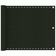 VidaXL Écran de balcon Vert foncé 75x600 cm PEHD Modèle Horizon Naturel - vert 310971