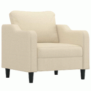 VidaXL Fauteuil Crème 60 cm Tissu Modèle Aero Panorama Nord - Matériau naturel 359345