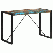 VidaXL Table à manger 120x55x76 cm bois massif de récupération Modèle Helios Terrasse - 351692