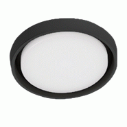 Zafferano Alu Applique Et Plafonnier À Led Gris Foncé 30W 3000K Ip54, Design Moderne Circulaire Avec Diffuseur En Polycarbonate Opalin Satiné - gri
