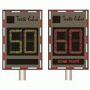 Panneaux indicateurs de vitesse