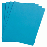 Clairefontaine Etui de 25 feuilles de papier Maya, 270 g/m², 70x100, coloris bleu - bleu 47958C