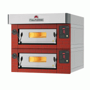 Four à pizza avec finition Rustique 2x6 pizzas Ø30 Commandes digitales Italforni Furnotel_0