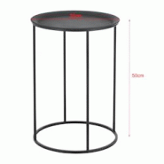 Helloshop26 - Lot de 3 tables basses gigognes de salon ensemble métal tailles différentes noir 03_0003695 - 3000440899780 Helloshop26 - Lot de 3 tables basses gigognes de salon ensemble métal tailles différentes noir 03_0003695 - 3000440899780