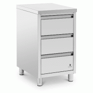 Helloshop26 - Meuble bas de cuisine professionnel 3 tiroirs 50 x 60 cm acier inoxydable 14_0009342 - inox 3000221574790 Helloshop26 - Meuble bas de cuisine professionnel 3 tiroirs 50 x 60 cm acier inoxydable 14_0009342 - inox 3000221574790