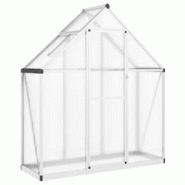 Helloshop26 - Serre tente abri plante fleur légumes avec cadre de base argent 169 x 58 x 195 cm aluminium Argent 02_0044517 - 3000220188509 Helloshop26 - Serre tente abri plante fleur légumes avec cadre de base argent 169 x 58 x 195 cm aluminium Argent 02_0044517 - 3000220188509