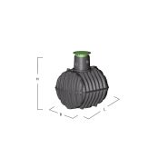 Micro station d'épuration 9 EH Graf easyOne - cuve 6 500 L, agréée 2015-008-ext02