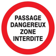 Panneaux rigides ronds 80 mm interdictions obligations - PNRPSC-TL02/DPZI_0