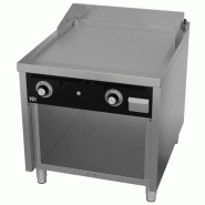 Plancha à gaz fry-top professionnelle sur placard ouvert 800x930x94... - PFT9008E