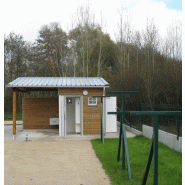 Sanitaires publics extérieurs pmr module deux familles / 2 douches_1