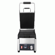 Schneider - Gril de contact petit - rainuré / rainuré, surface de cuisson : 24 x 26 cm, dimensions extérieures : 27x29x47 cm - fonte 150900 Schneider - Gril de contact petit - rainuré / rainuré, surface de cuisson : 24 x 26 cm, dimensions extérieures : 27x29x47 cm - fonte 150900