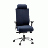 Siège de bureau / Siège pivotant PRO-TEC XXL, entièrement rembourré, bleu hjh OFFICE - bleu polyester 608620