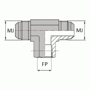 Tés - Orientable mâle JIC X femelle NPT - JTMFNPTO0504 - TMJ OR 1/2 / FNPT1/4