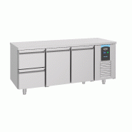 Table réfrigérée 2 portes 2 tiroirs profondeur 700 mm positive ener... - P7489.5520