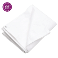 Vidaxl bâche 260 g/m² 8x12 m blanc pehd 151608