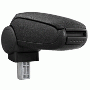 ACCOUDOIR CENTRAL POUR OPEL CORSA C / OPEL COMBO C AVEC COMPARTIMENT REMBOURRÉ TEXTILE NOIR 03_0000573