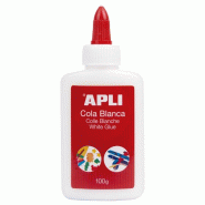 Apli Flacon de colle blanche, 100 g - papier 12849