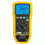 Multimètre TRMS AC+DC CA 5277 - 2x6000 pts - Convertisseur rapide 12 bits