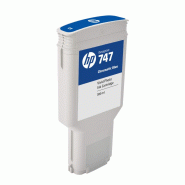 Cartouche d'encre HP 747 - Bleu chromatique - 300ml - Compatible DesignJet Z6 et Z9