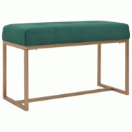 Helloshop26 - Banc banquette 80 x 36 x 45 cm velours vert 02_0021246 - 3000200473243 Helloshop26 - Banc banquette 80 x 36 x 45 cm velours vert 02_0021246 - 3000200473243