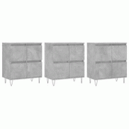 Helloshop26 - Buffet bahut commode armoire meuble de rangement organisateur cuisine salle de séjour salons 3 pcs bois d'ingénierie 02_0037135 - 3000 Helloshop26 - Buffet bahut commode armoire meuble de rangement organisateur cuisine salle de séjour salons 3 pcs bois d'ingénierie 02_0037135 - 3000