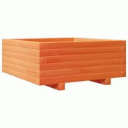 Helloshop26 - Jardinière bac lit surélevé plantes fleurs terrasse jardin cire 60 x 60 x 26,5 cm bois de pin massif marron 02_0038470 - 3000217684267 Helloshop26 - Jardinière bac lit surélevé plantes fleurs terrasse jardin cire 60 x 60 x 26,5 cm bois de pin massif marron 02_0038470 - 3000217684267
