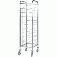 KBS Gastrotechnik KBS Chariot de débarrassage 520 pour 10 plateaux ou plateaux GN sans paroi latérale - 70970023