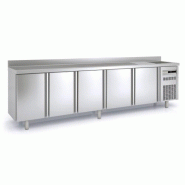 Meuble 600 positif 3070mm 5 portes pleines avec évier Coreco